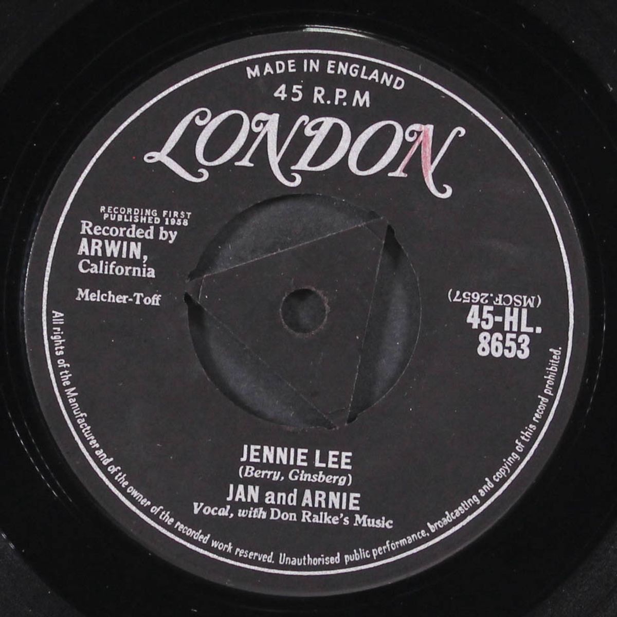 jennie lee / gotta getta date by JAN & ARNIE