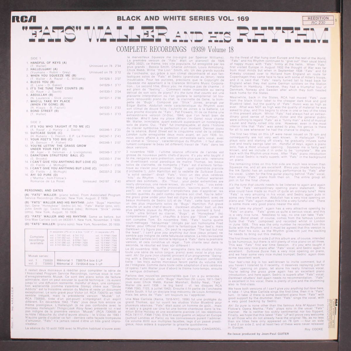 1939, vol. 18 by FATS WALLER