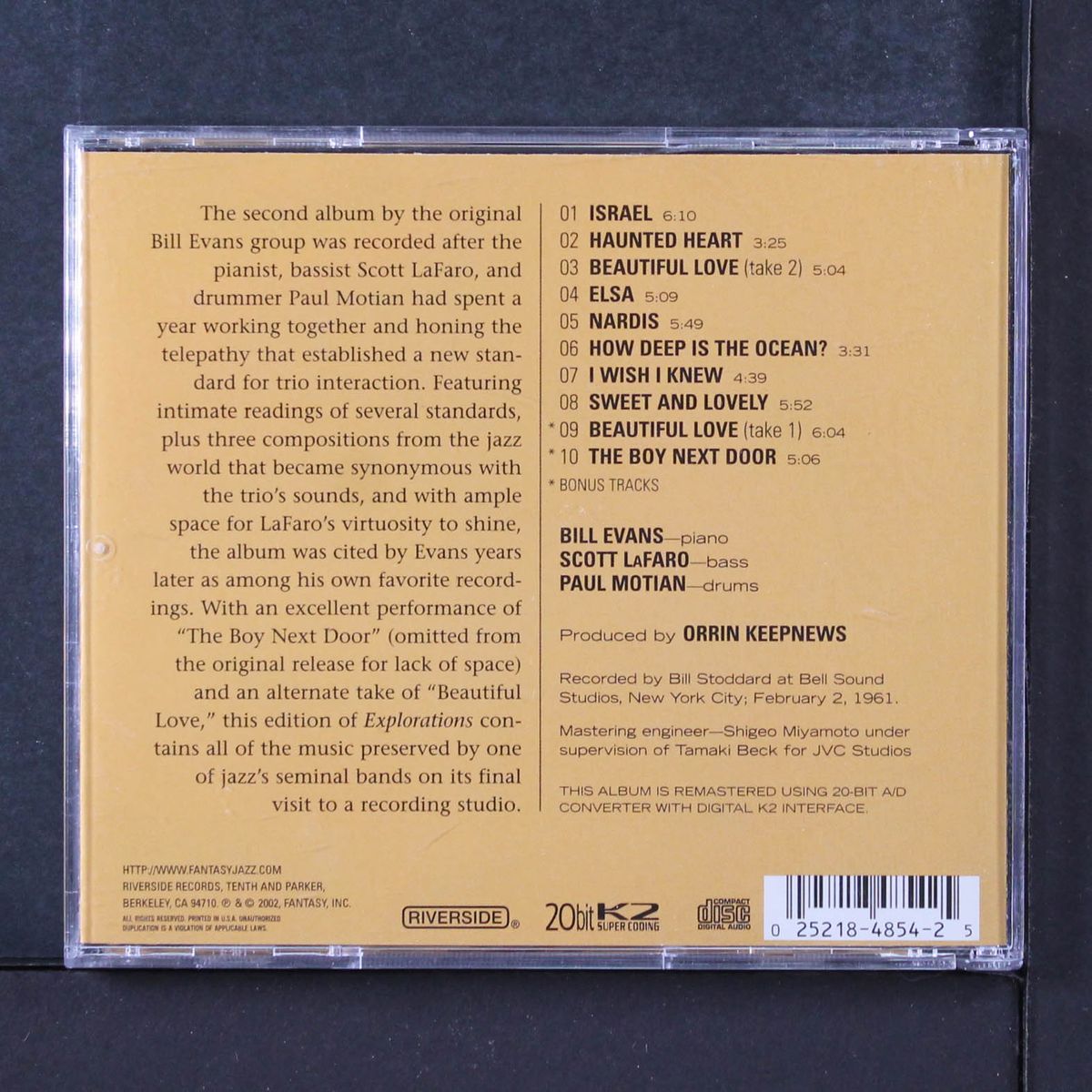 explorations by BILL EVANS TRIO