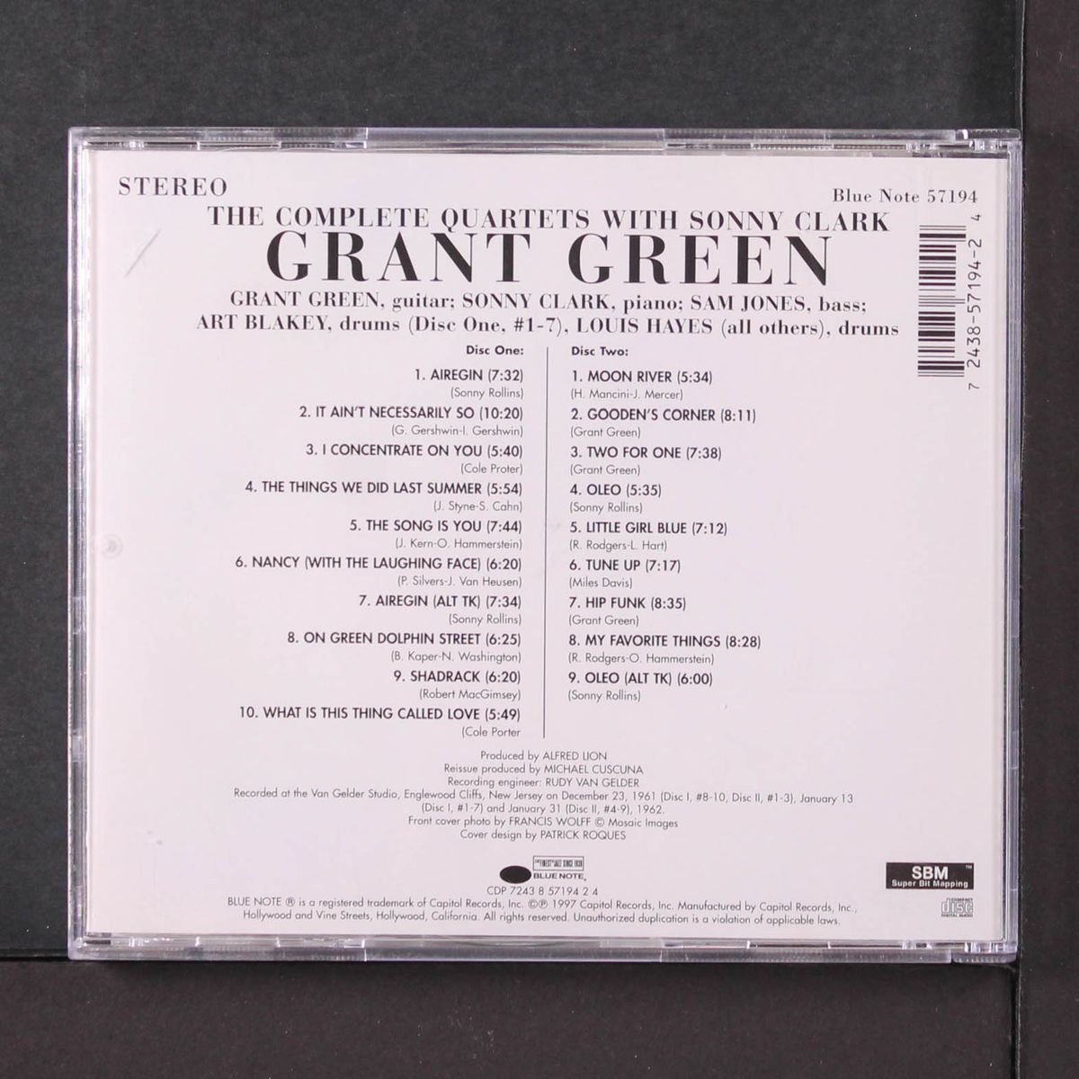 the complete quartets with sonny clark by GRANT GREEN