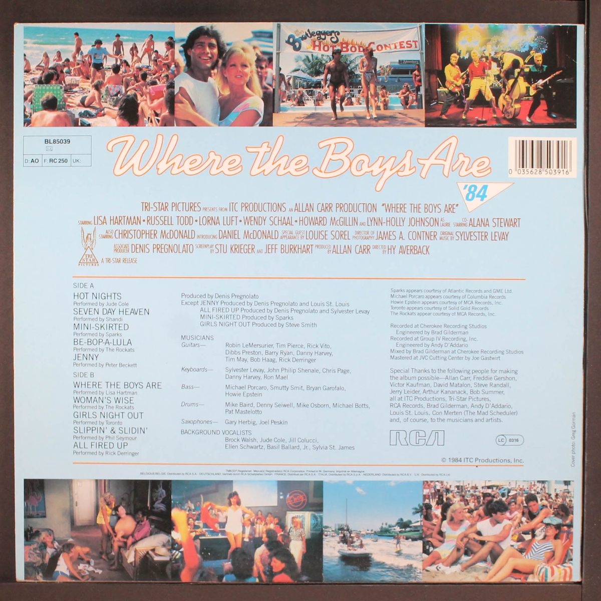 where the boys are '84 by SOUNDTRACK