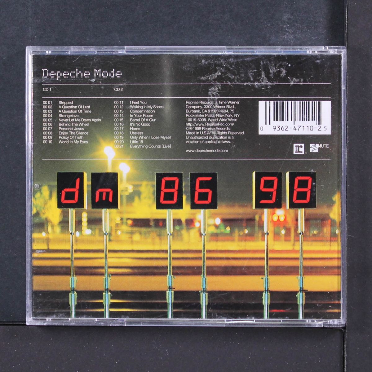 the singles 86>98 by DEPECHE MODE