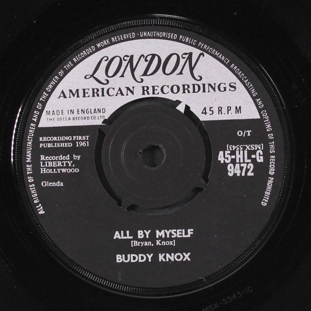 three eyed man / all by myself by BUDDY KNOX