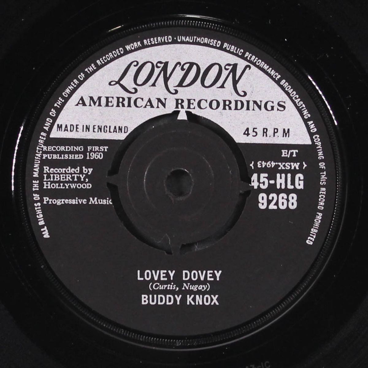 lovey dovey / i got you by BUDDY KNOX
