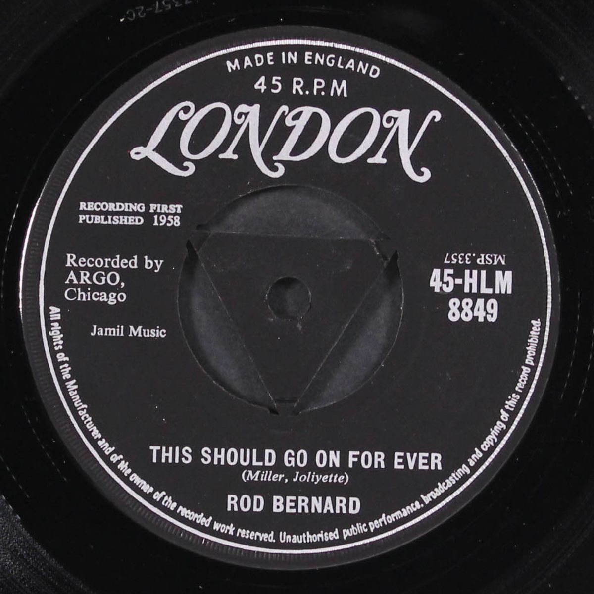 pardon, mr. gordon / this should go on forever by ROD BERNARD
