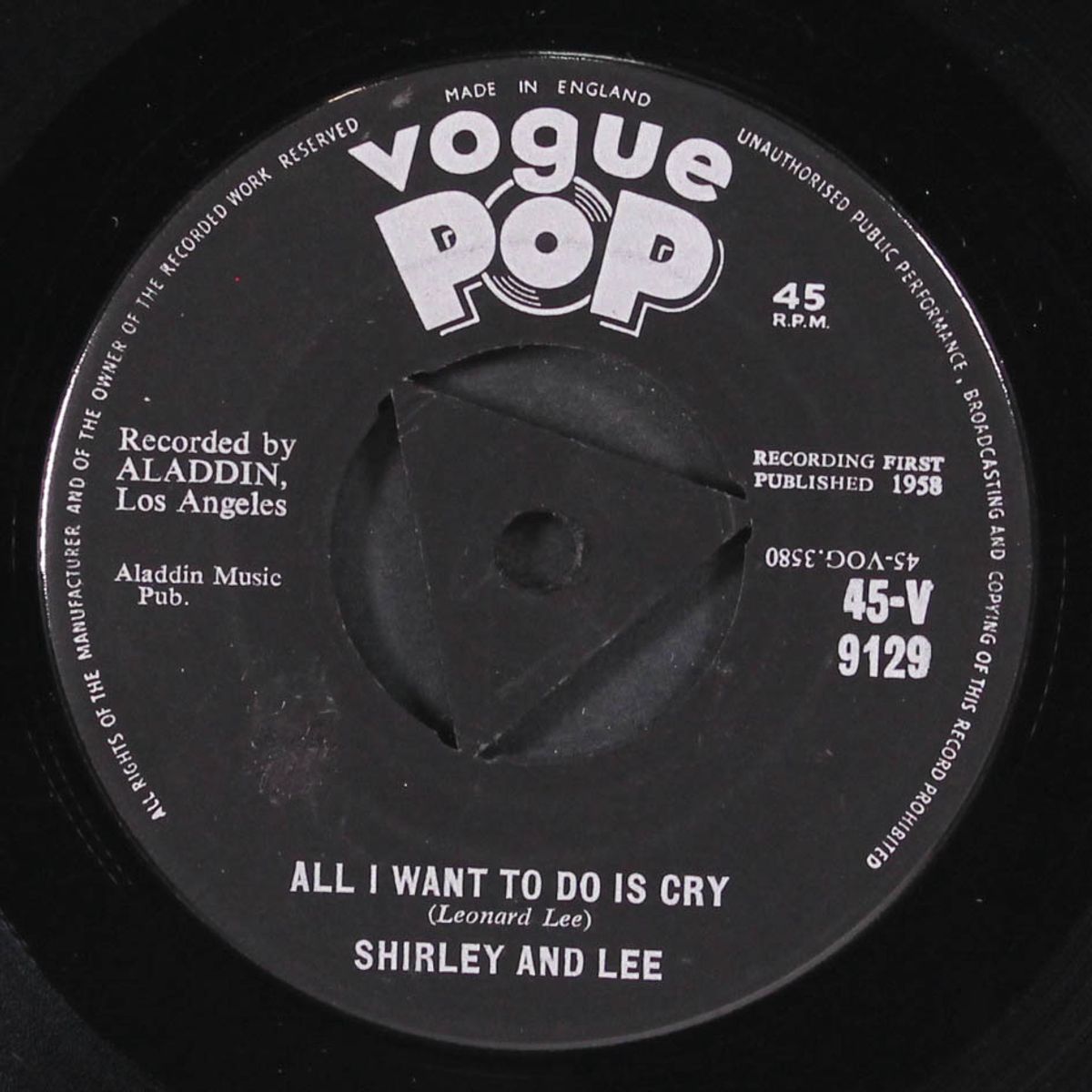 come on and have your fun / all i want to do is cry by SHIRLEY & LEE