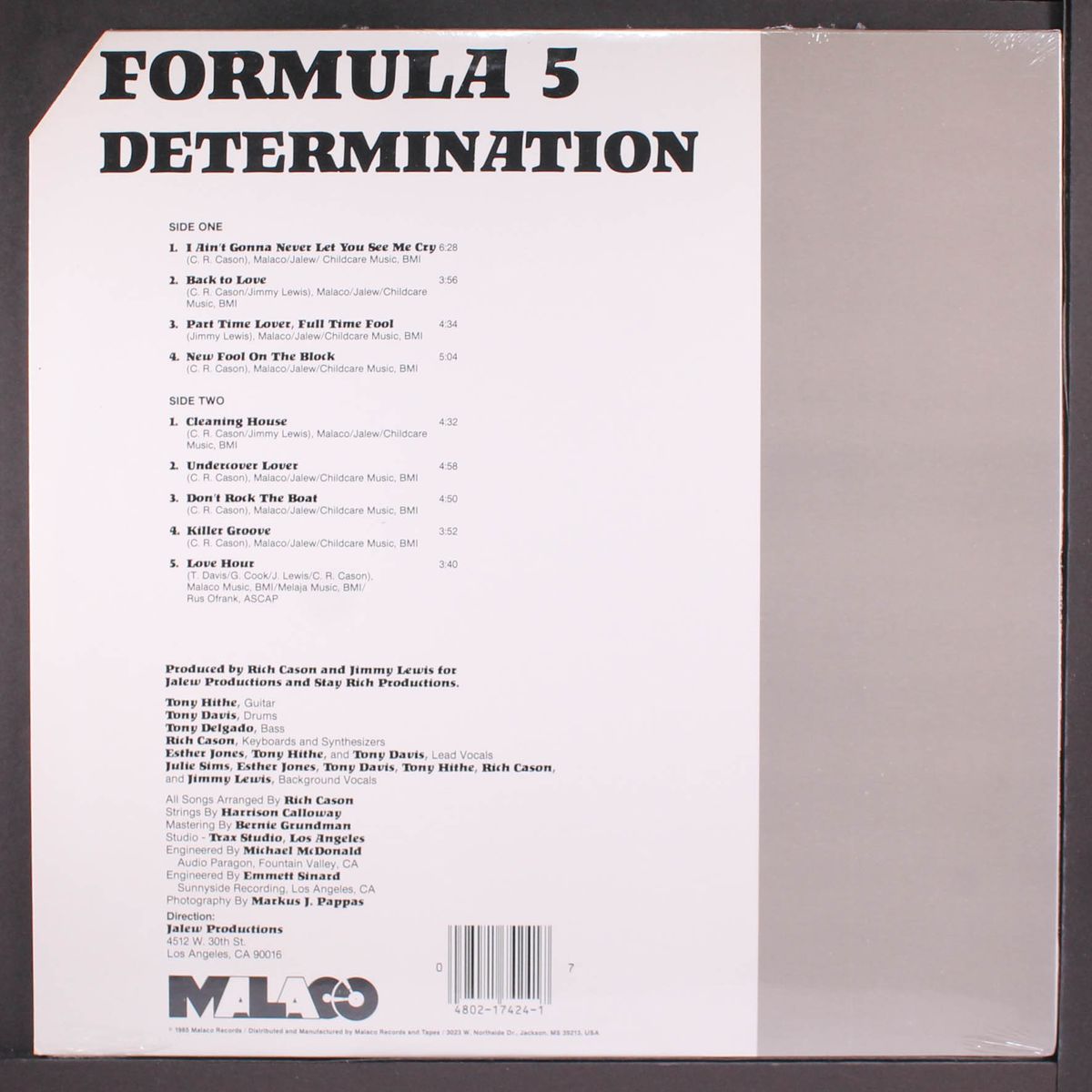 determination by FORMULA 5