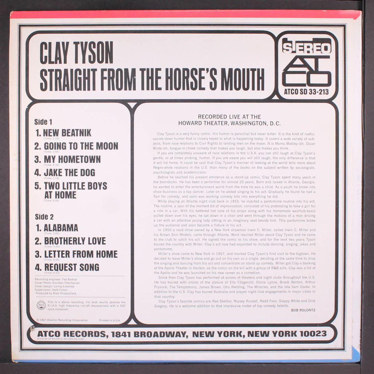straight from the horses mouth by CLAY TYSON