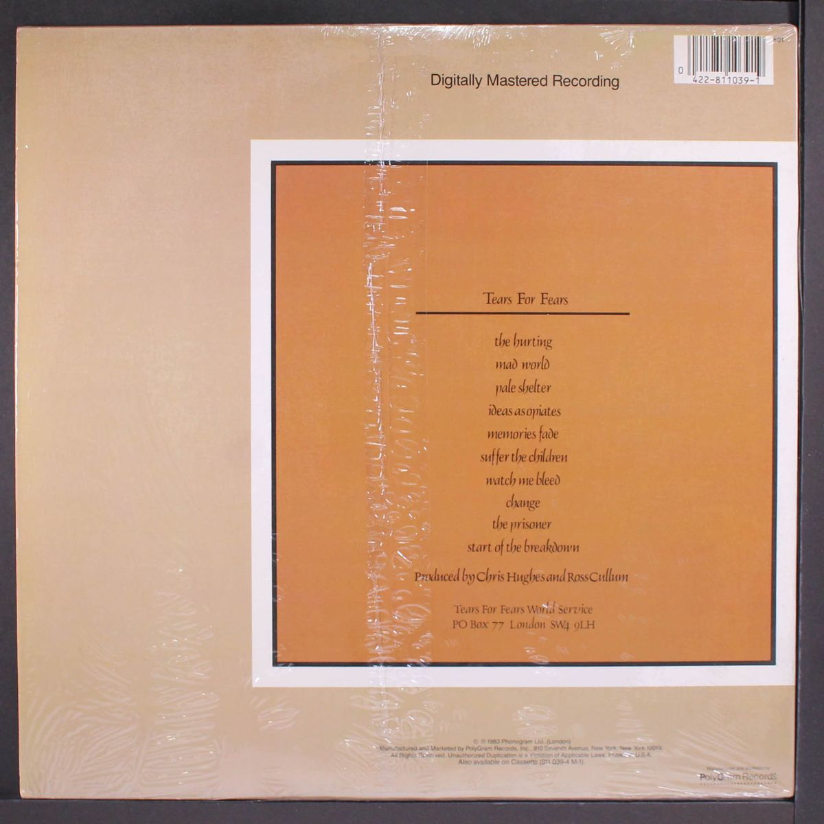 the hurting by TEARS FOR FEARS