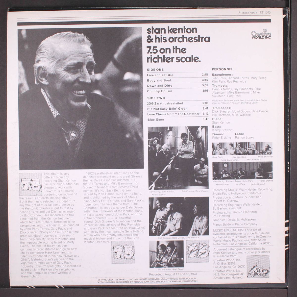 7.5 on the richter scale by STAN KENTON