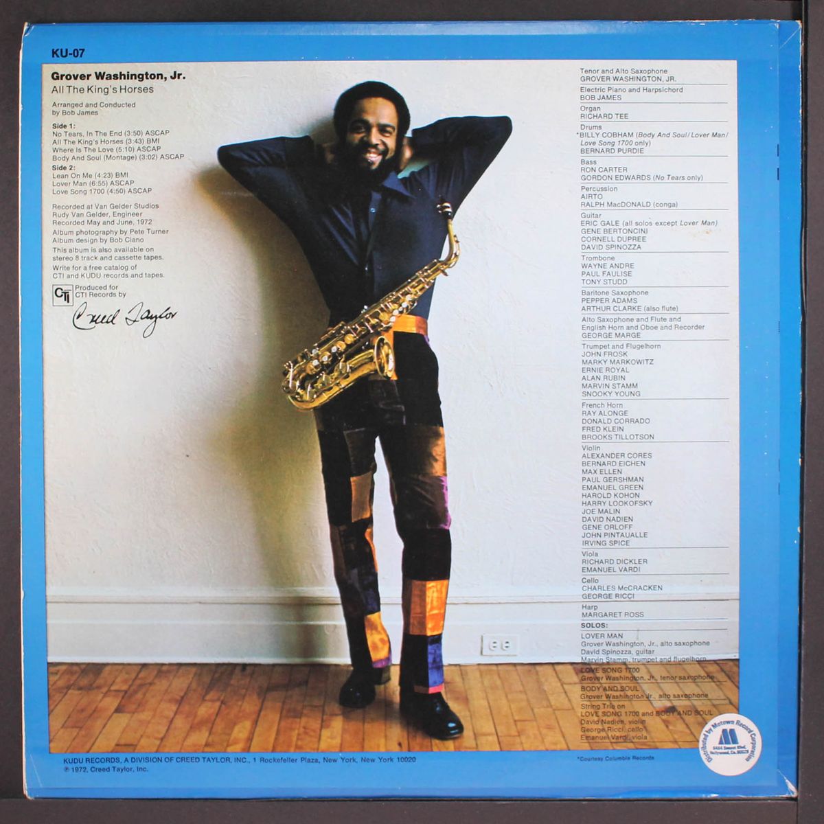all the king's horses by GROVER WASHINGTON, JR.