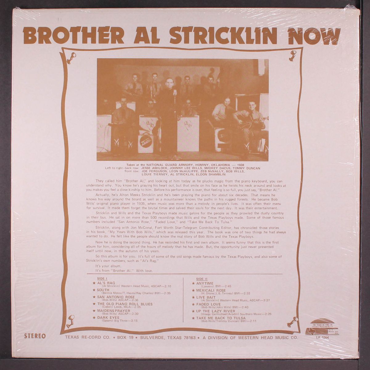 brother al stricklin now by BROTHER AL STRICKLIN