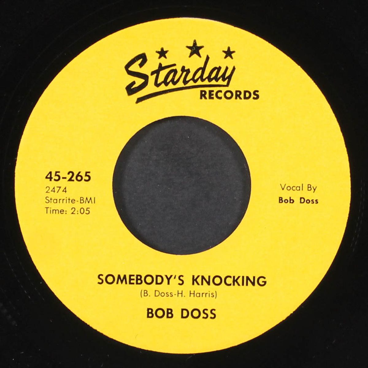 somebody's knocking / don't be gone long by BOB DOSS
