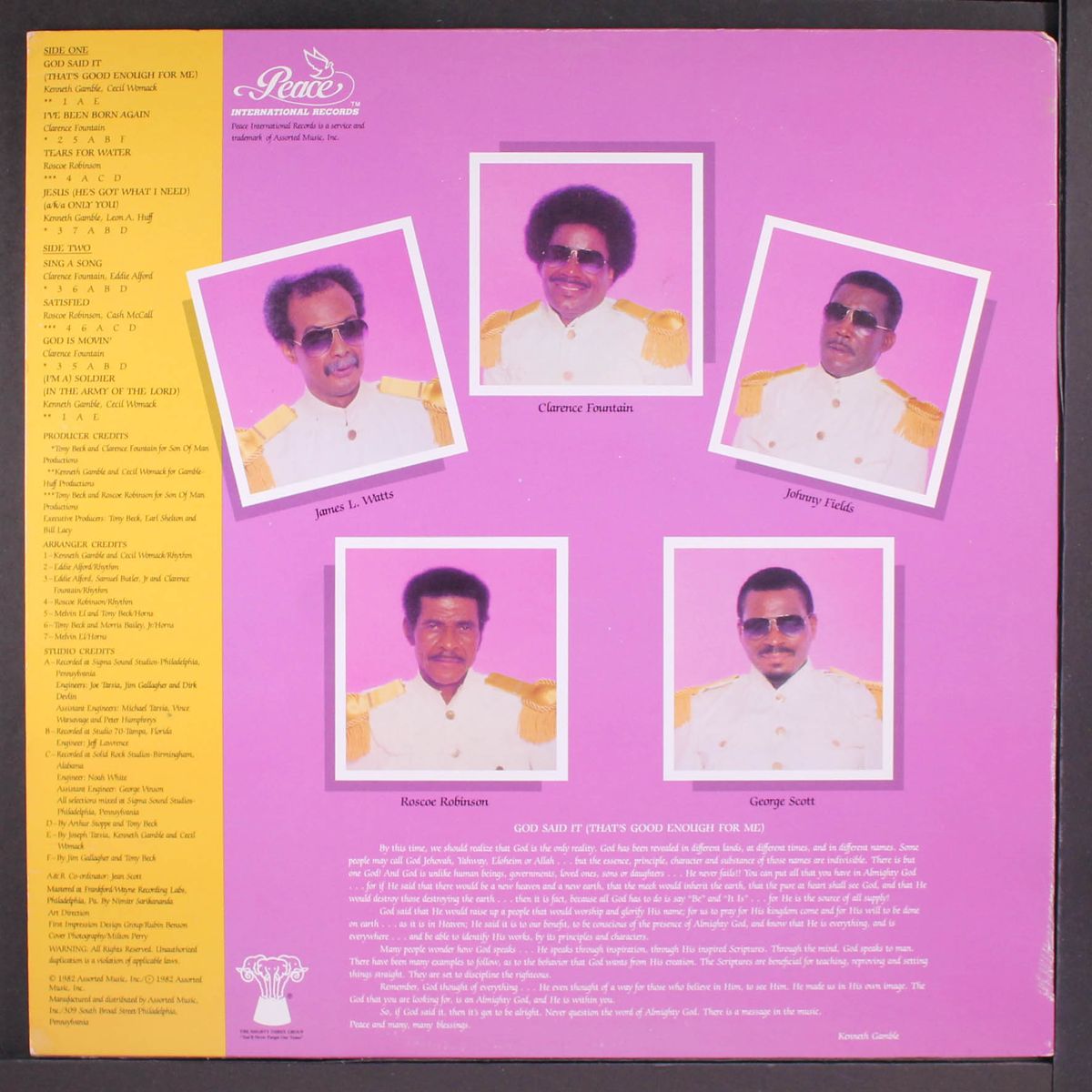 i'm a soldier in the army of the lord by ORIGINAL FIVE BLIND BOYS OF ALABAMA