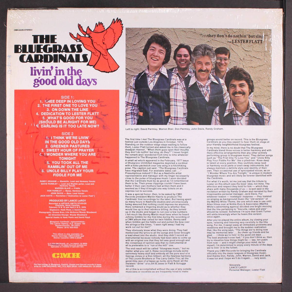 livin' in the good old days by BLUEGRASS CARDINALS