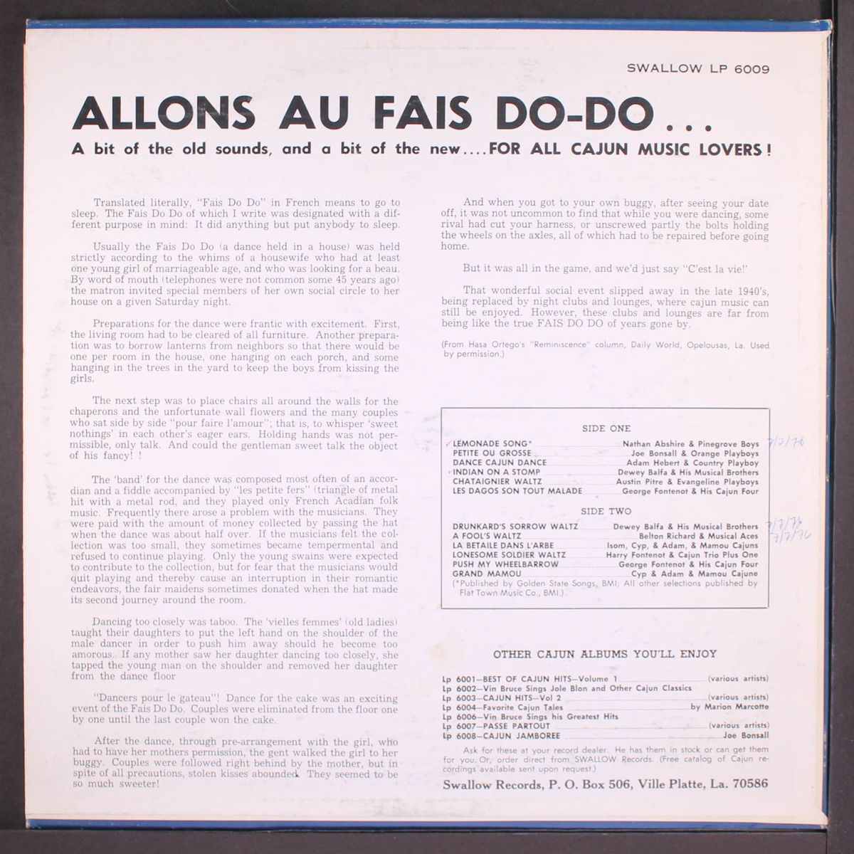 allons au fais do-do by VARIOUS