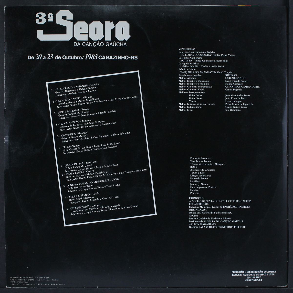 3 seara da cancao / carazinho vol. 1 by VARIOUS