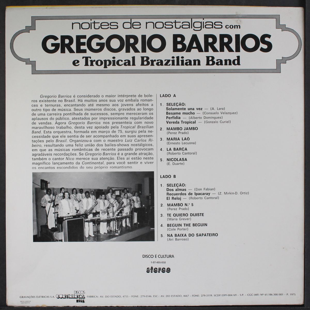 noites de nostalgias, vol. 2 by GREGORIO BARRIOS