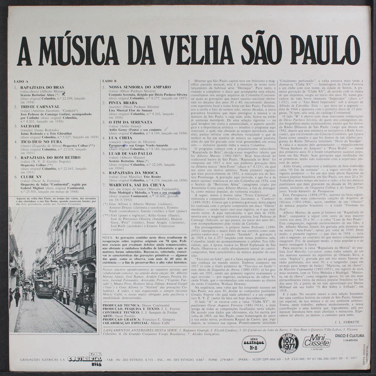 a musica da velha sao paulo by VARIOUS