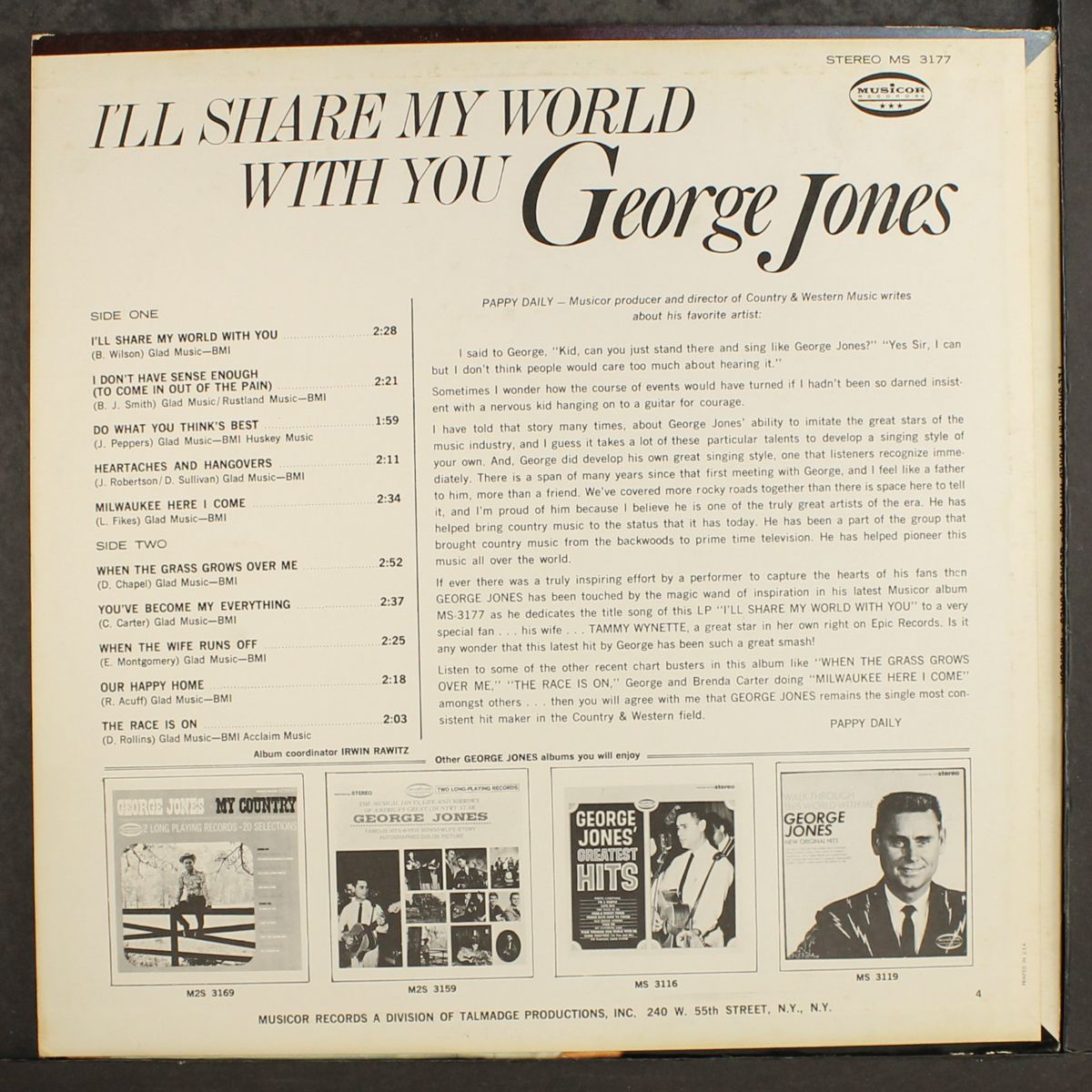 i'll share my world with you by GEORGE JONES