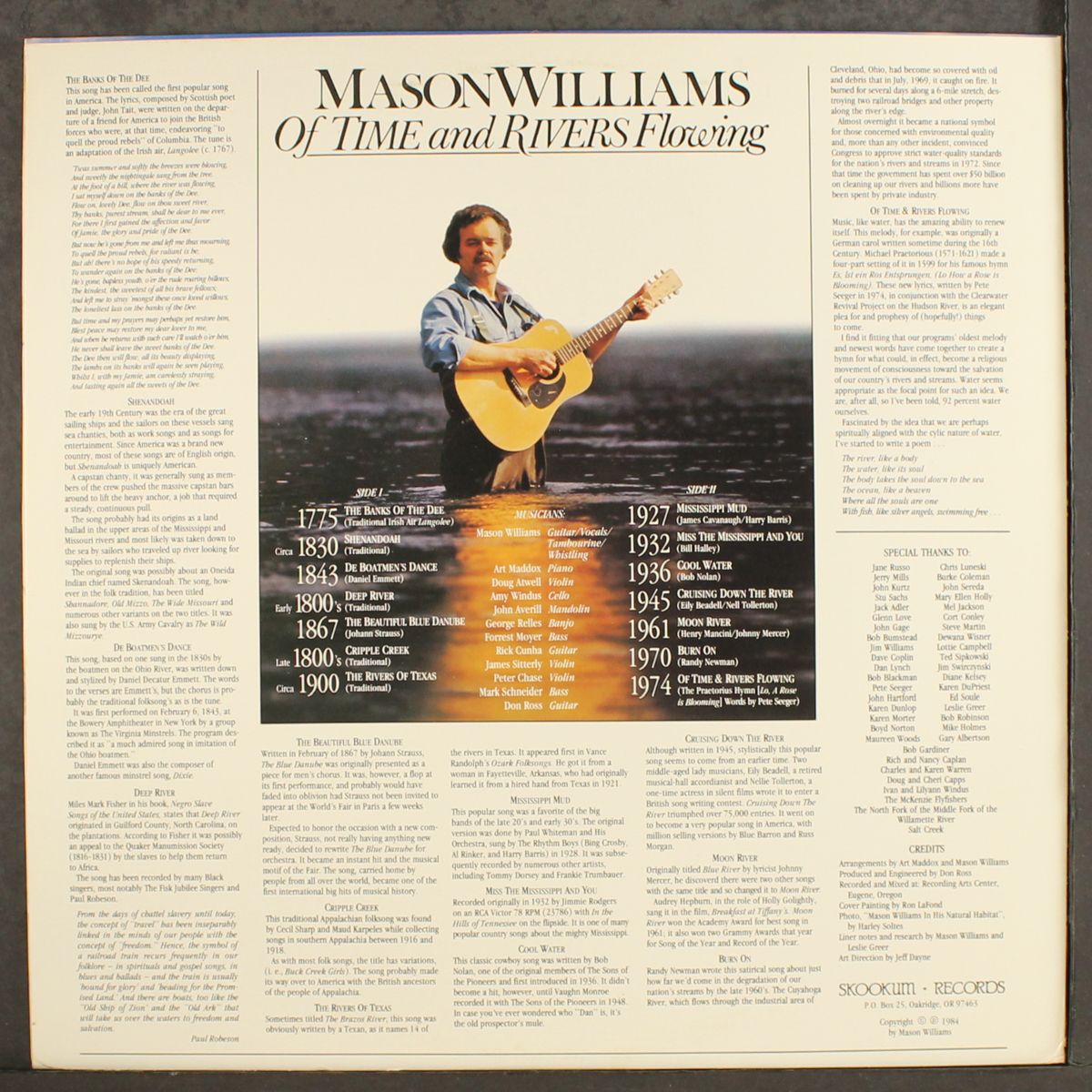 of time and rivers flowing by MASON WILLIAMS