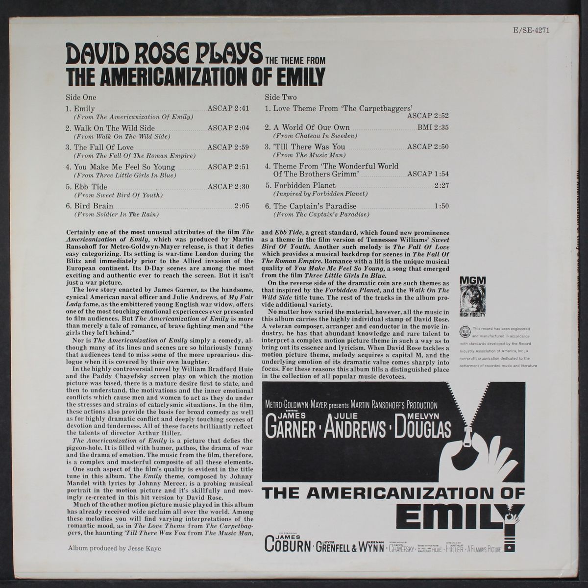 the americanization of emily by DAVID ROSE