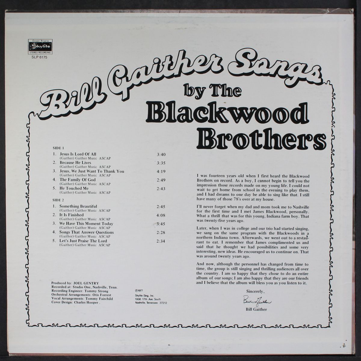 bill gaither songs by BLACKWOOD BROTHERS