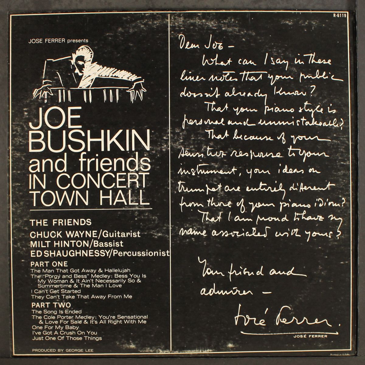 in concert town hall by JOE BUSHKIN