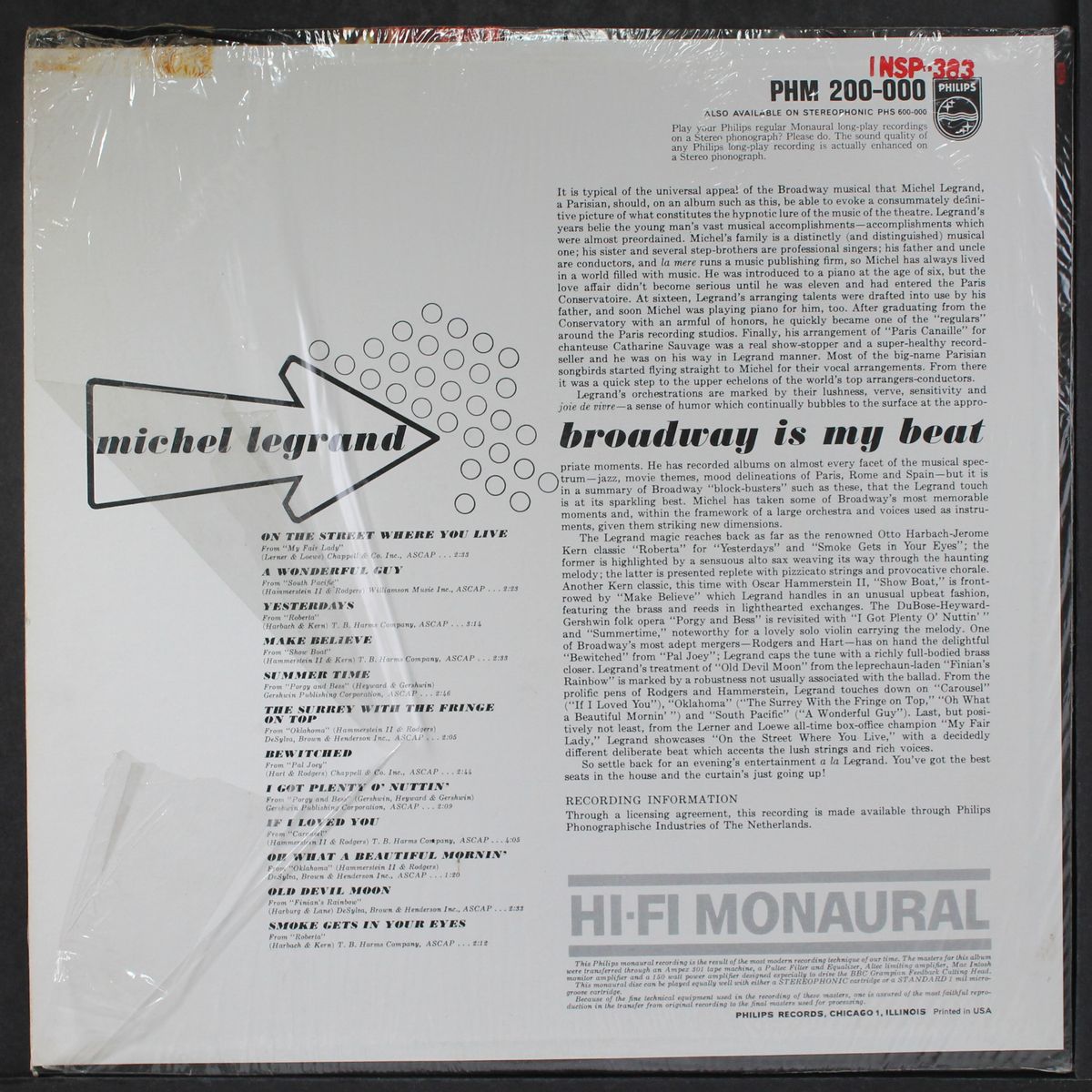 broadway is my beat by MICHEL LEGRAND