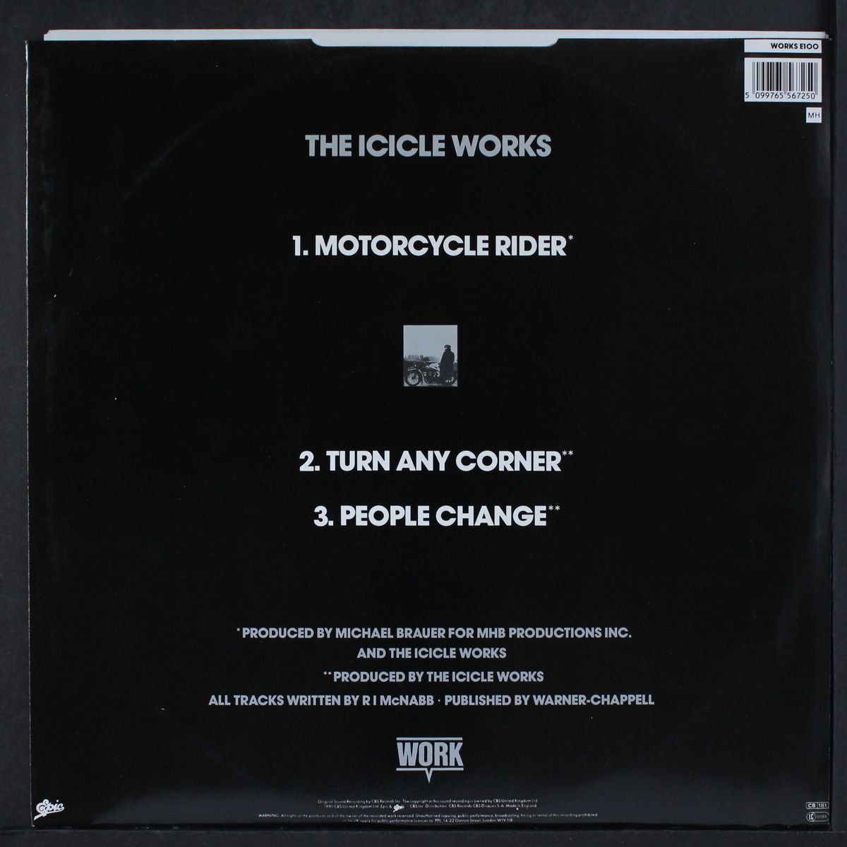 motorcycle rider by ICICLE WORKS