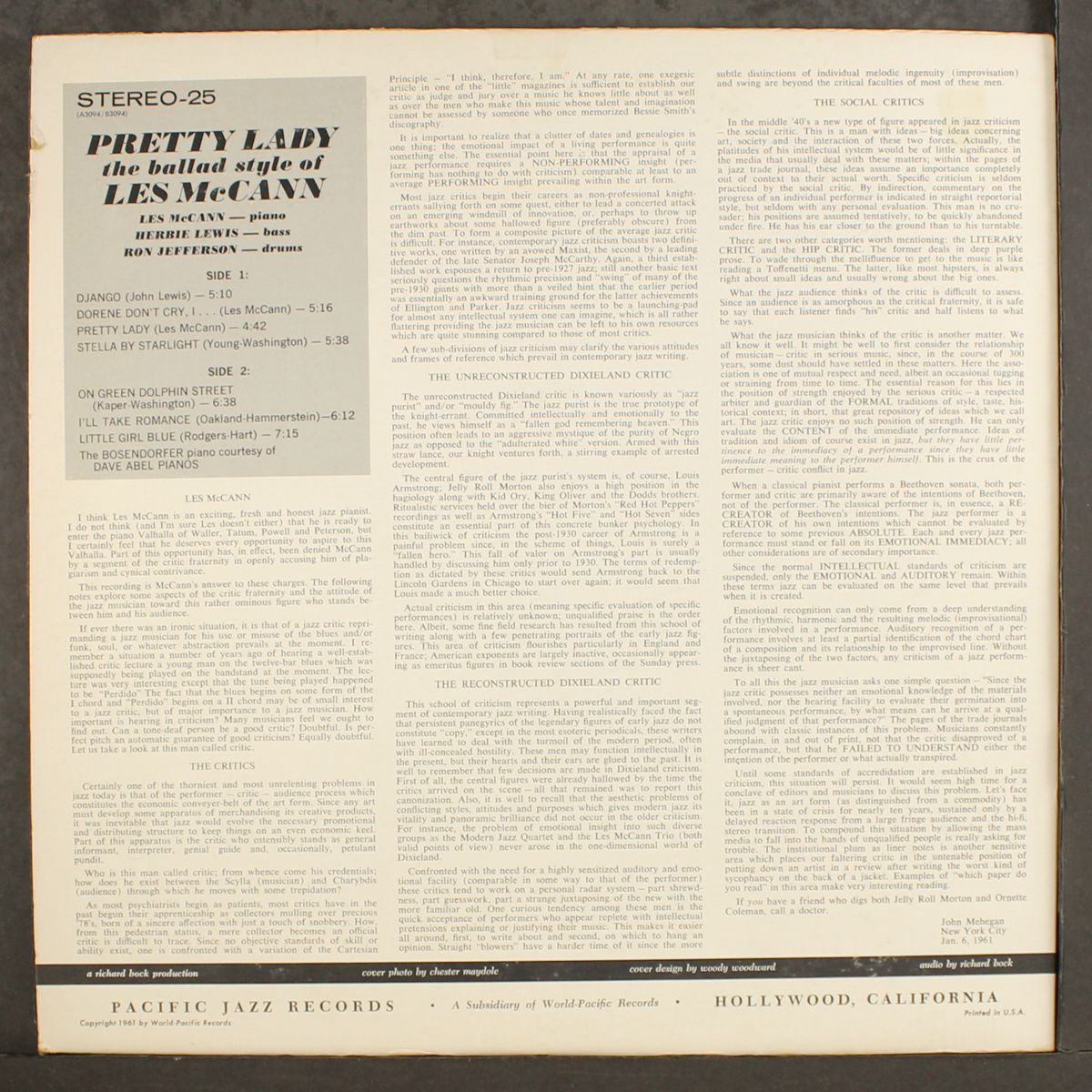 pretty lady by LES MCCANN