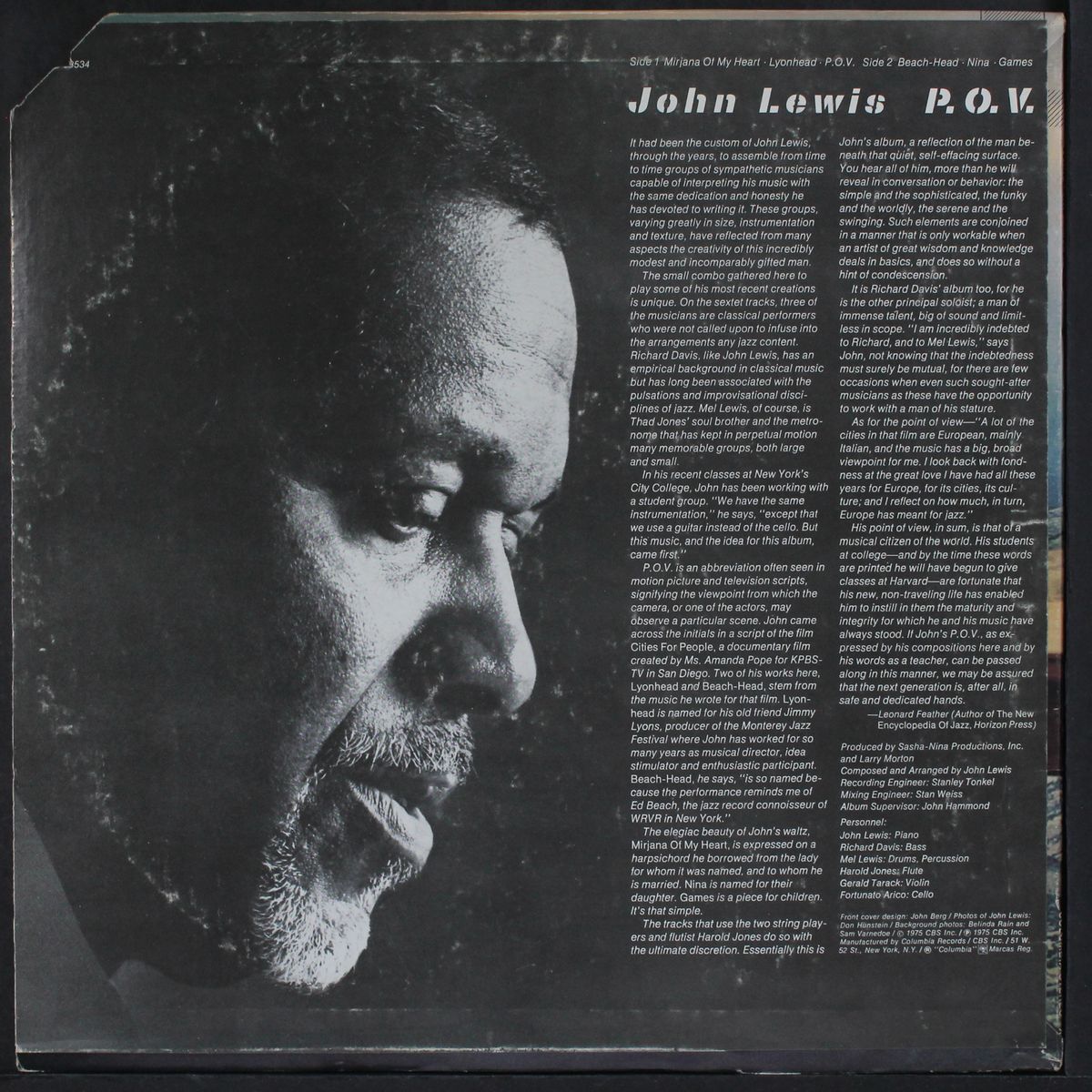 p.o.v. by JOHN LEWIS