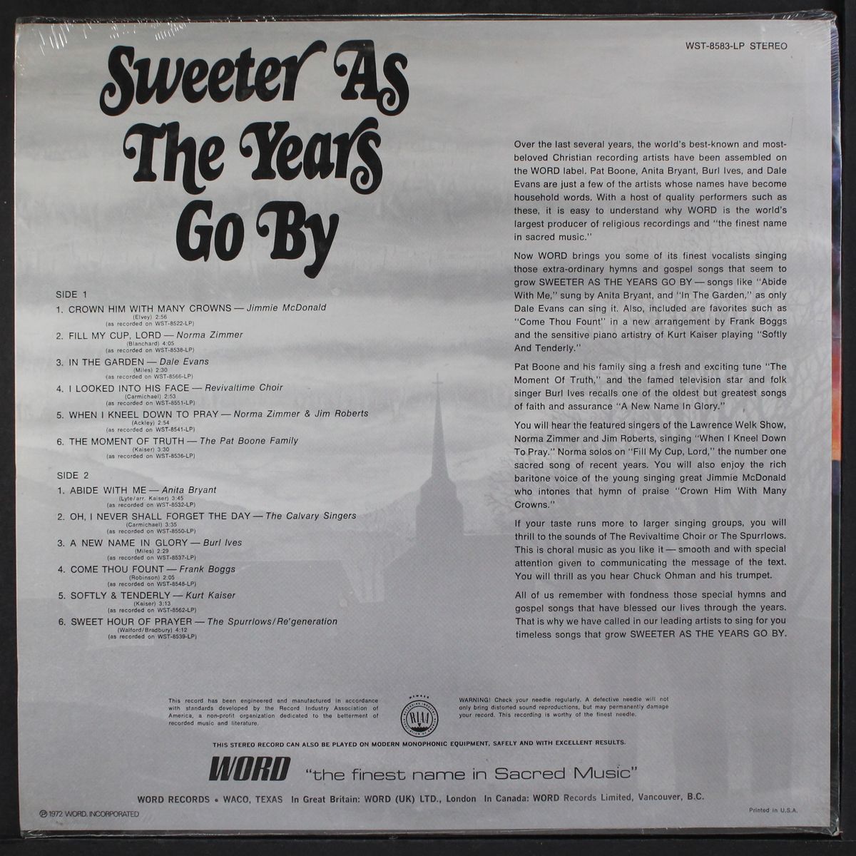 sweeter as the years go by by VARIOUS