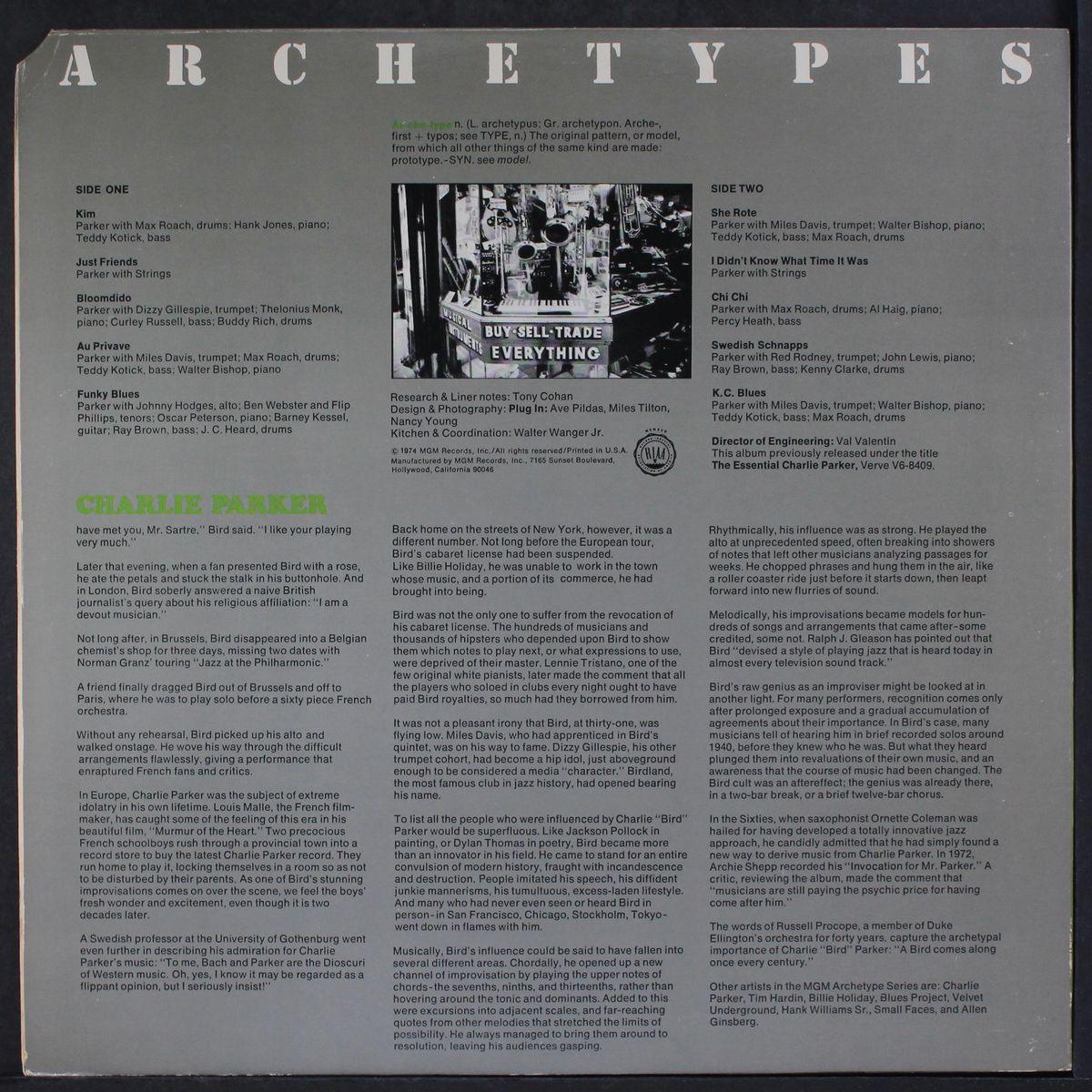 archetypes by CHARLIE PARKER