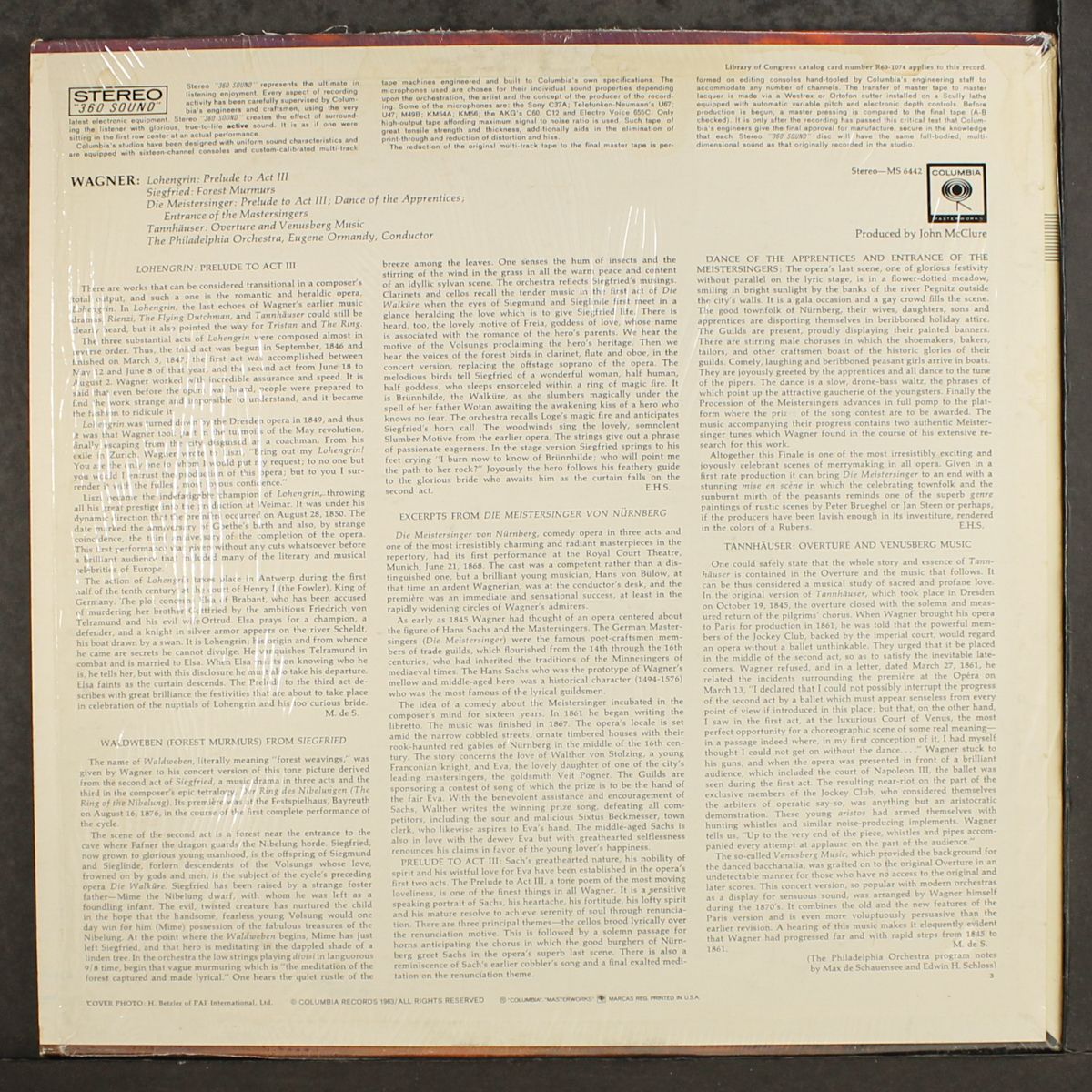 wagner: the glorious sound by EUGENE ORMANDY