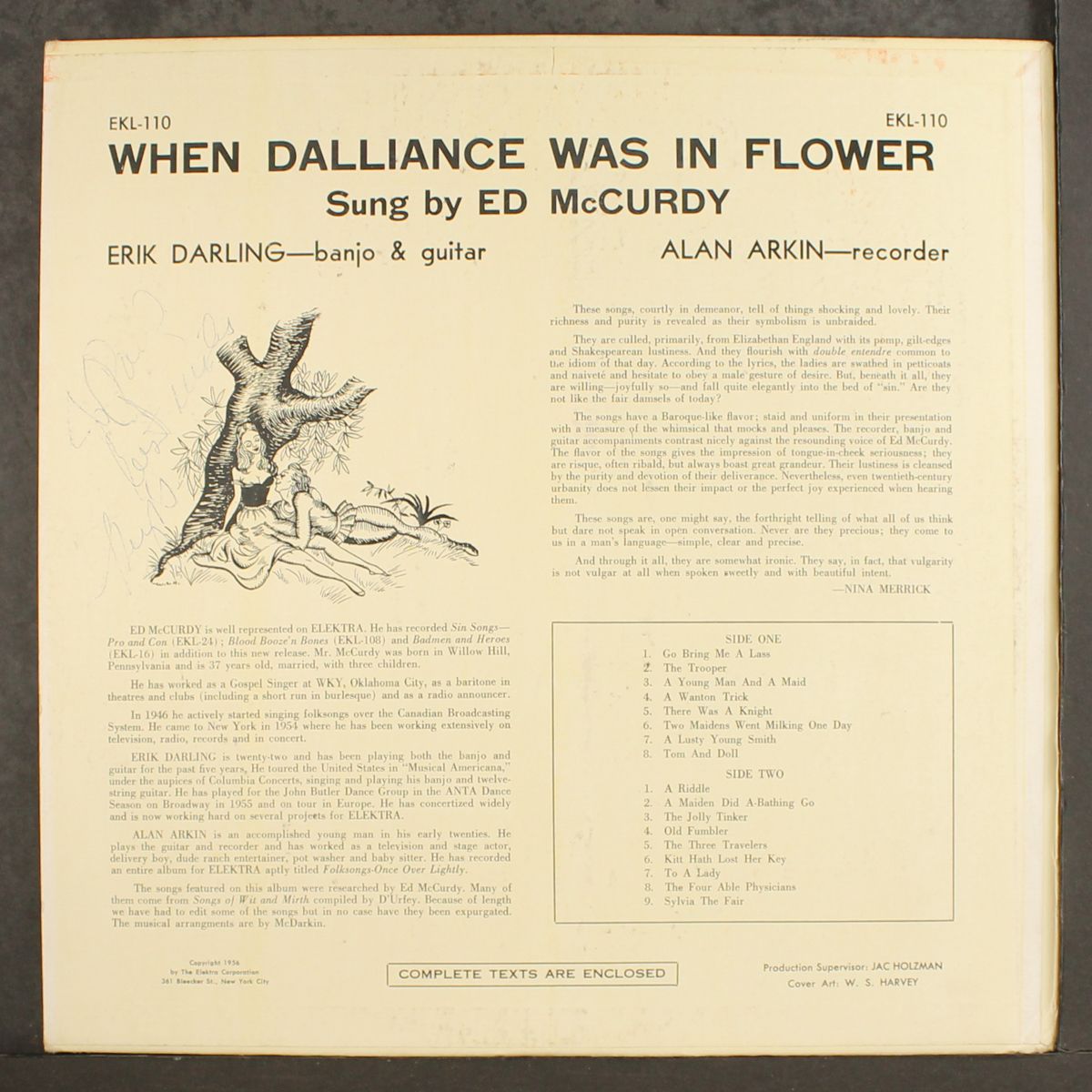 when dalliance was in flower by ED MCCURDY