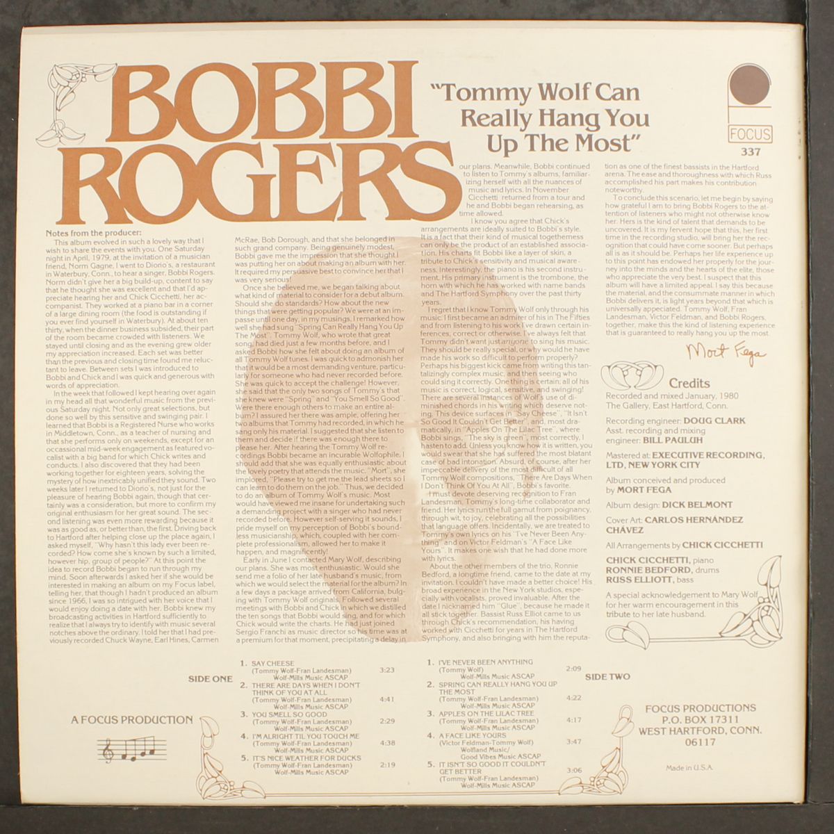 tommy wolf can really hang you up the mo by BOBBI ROGERS