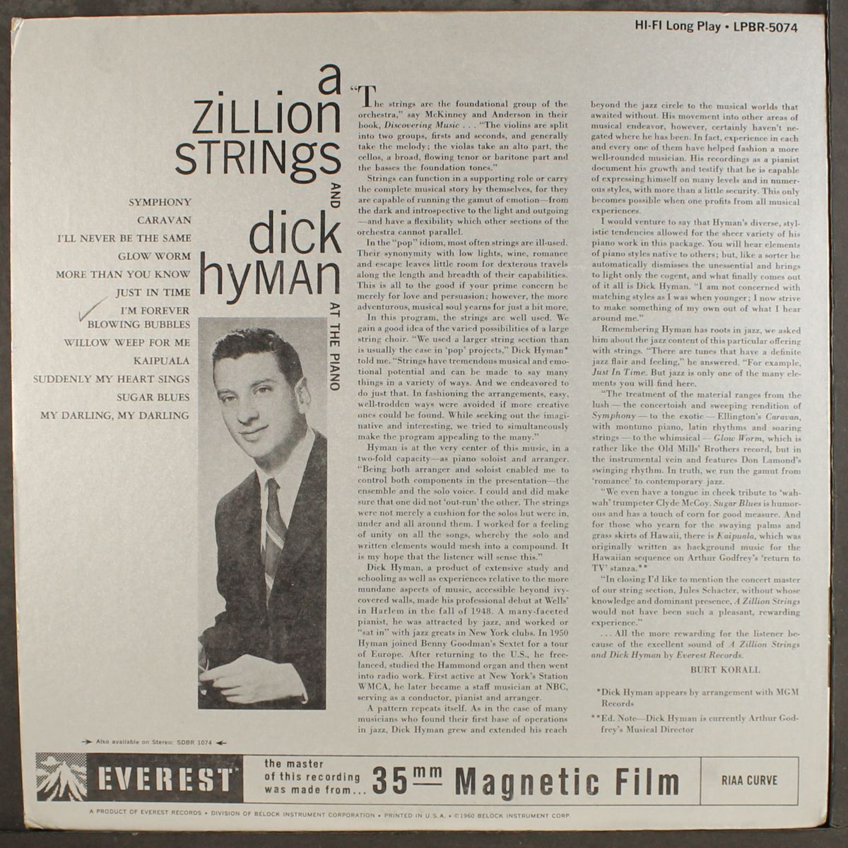 a zillion strings by DICK HYMAN
