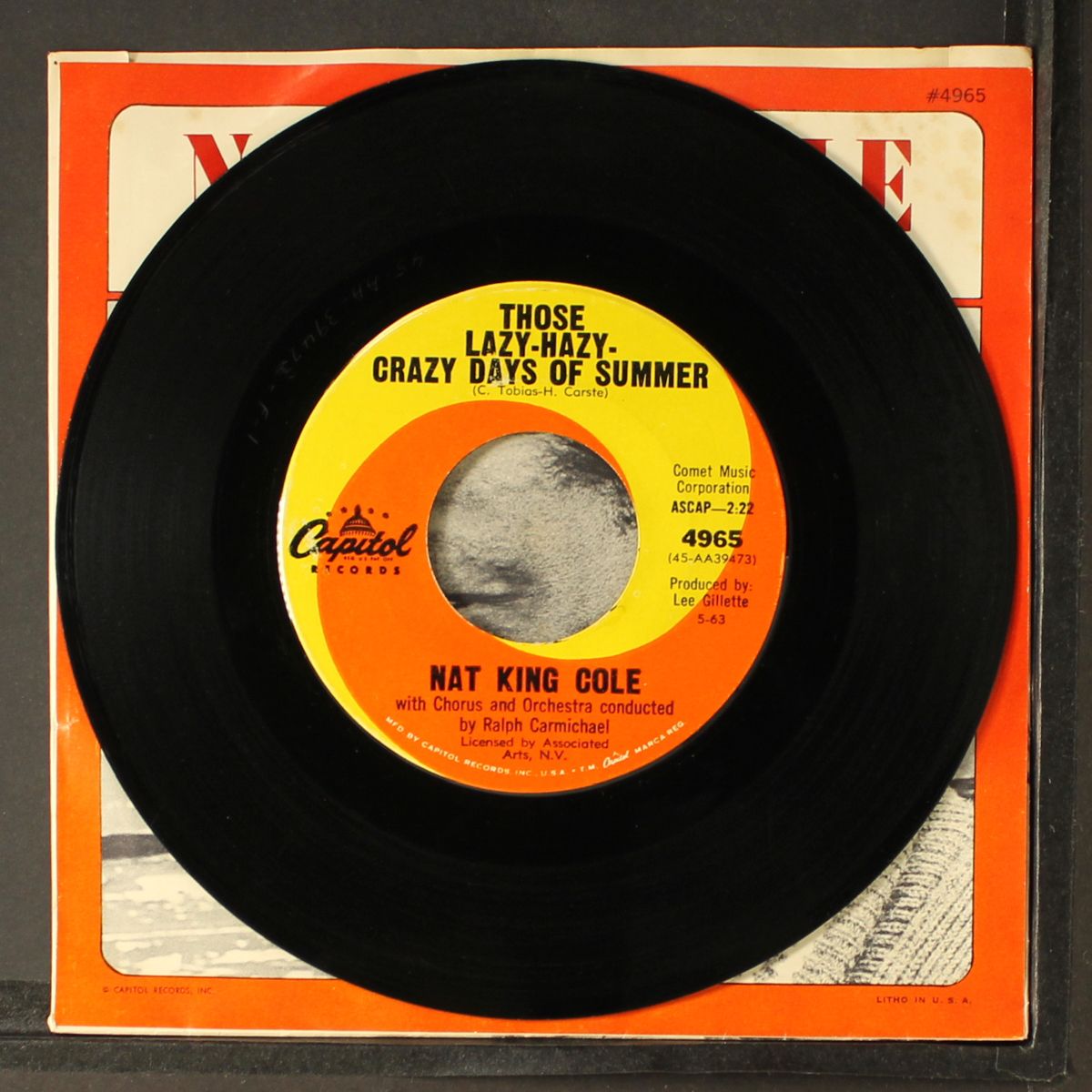 those lazy-hazy-crazy days of summer by NAT KING COLE