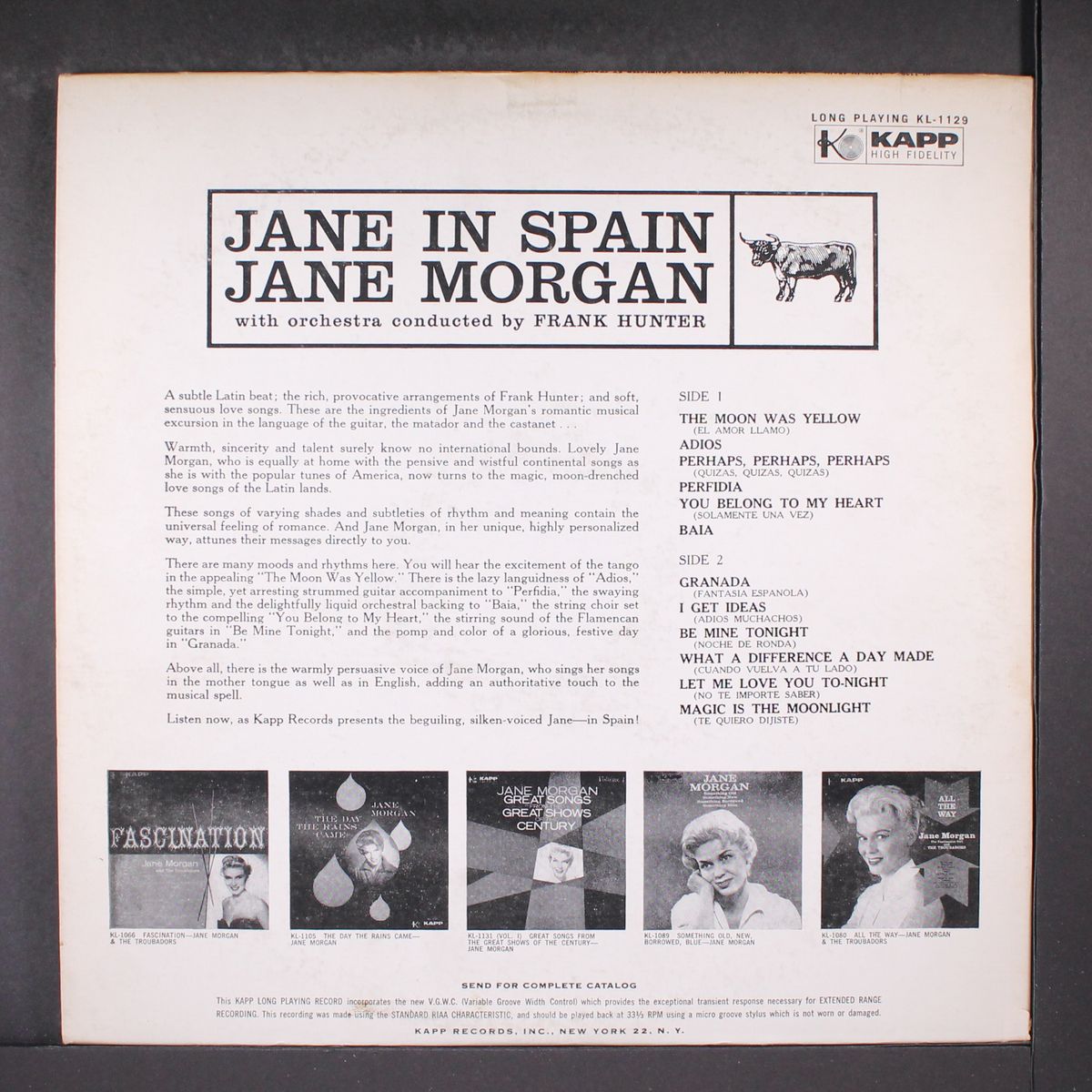 jane in spain by JANE MORGAN