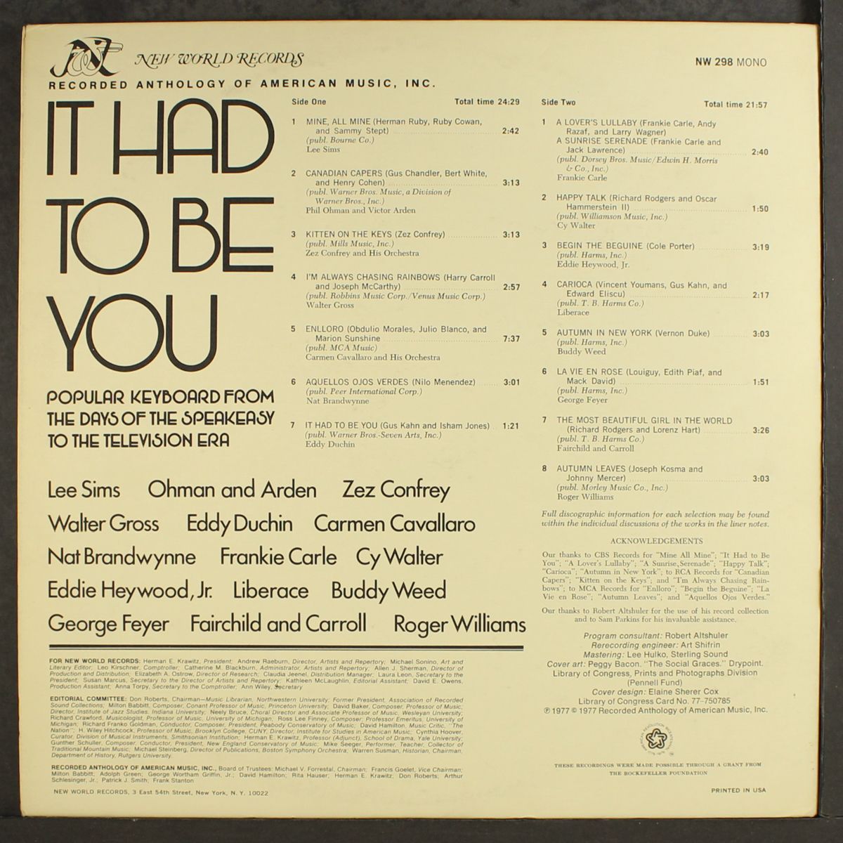 it had to be you by VARIOUS