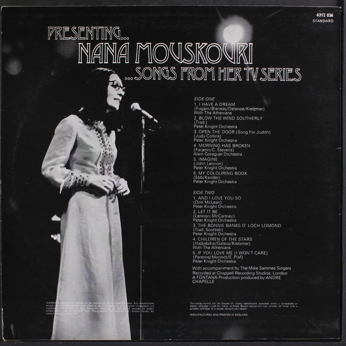 songs from her tv series by NANA MOUSKOURI