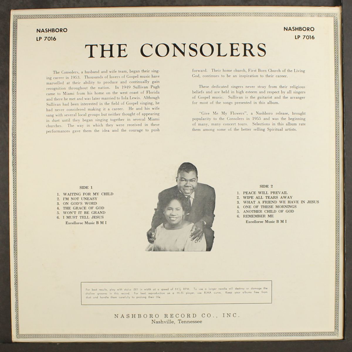 singing heart warming spirituals by CONSOLERS