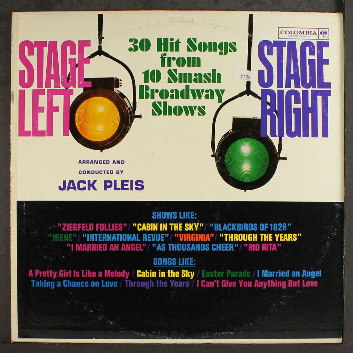 stage left, stage right by JACK PLEIS