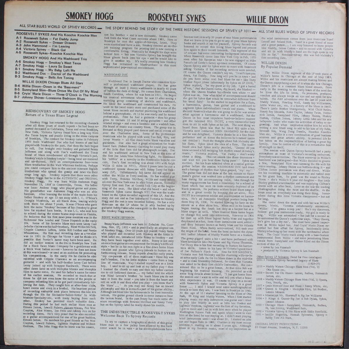 the all star blues world of spivey records in stereo by VARIOUS