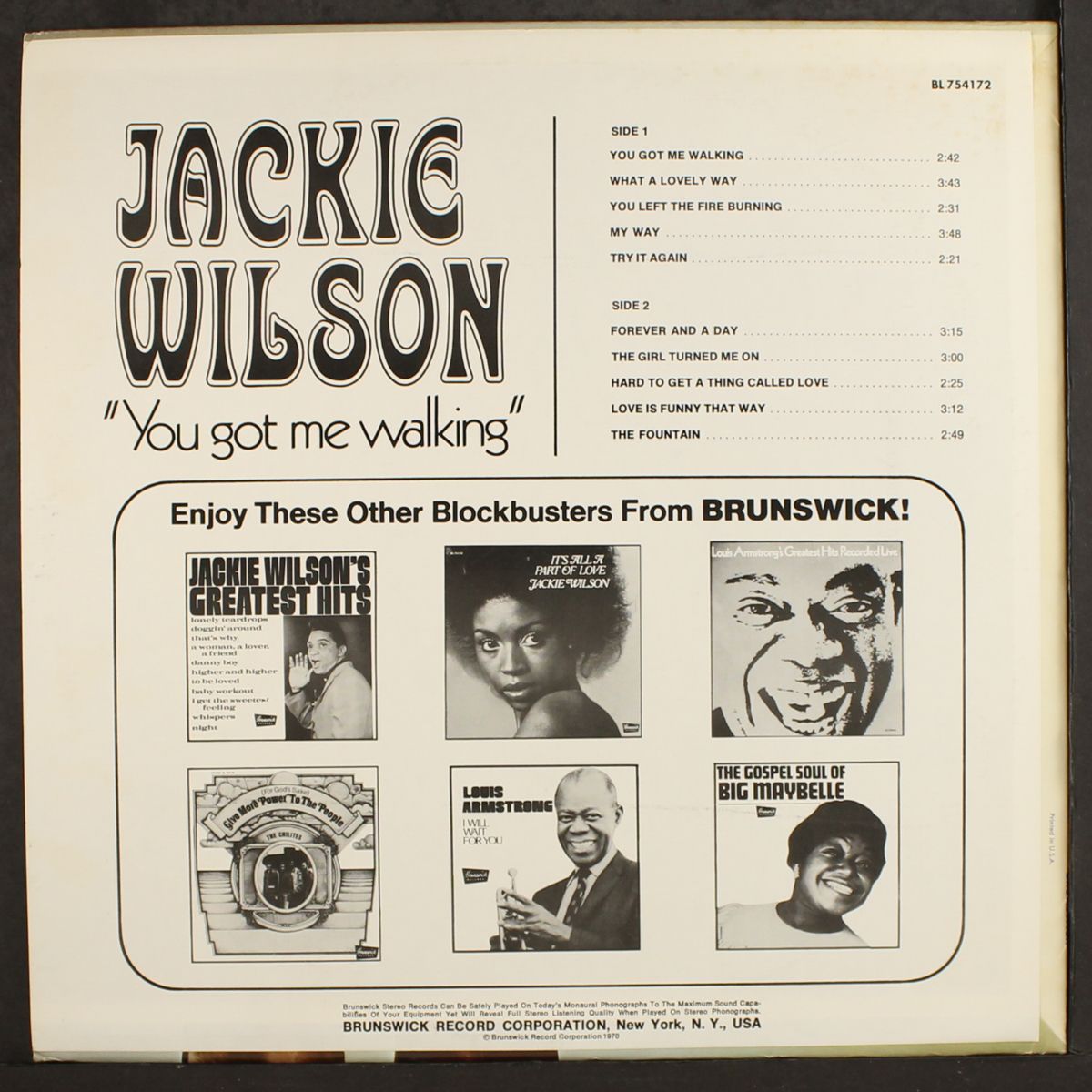 you got me walking by JACKIE WILSON