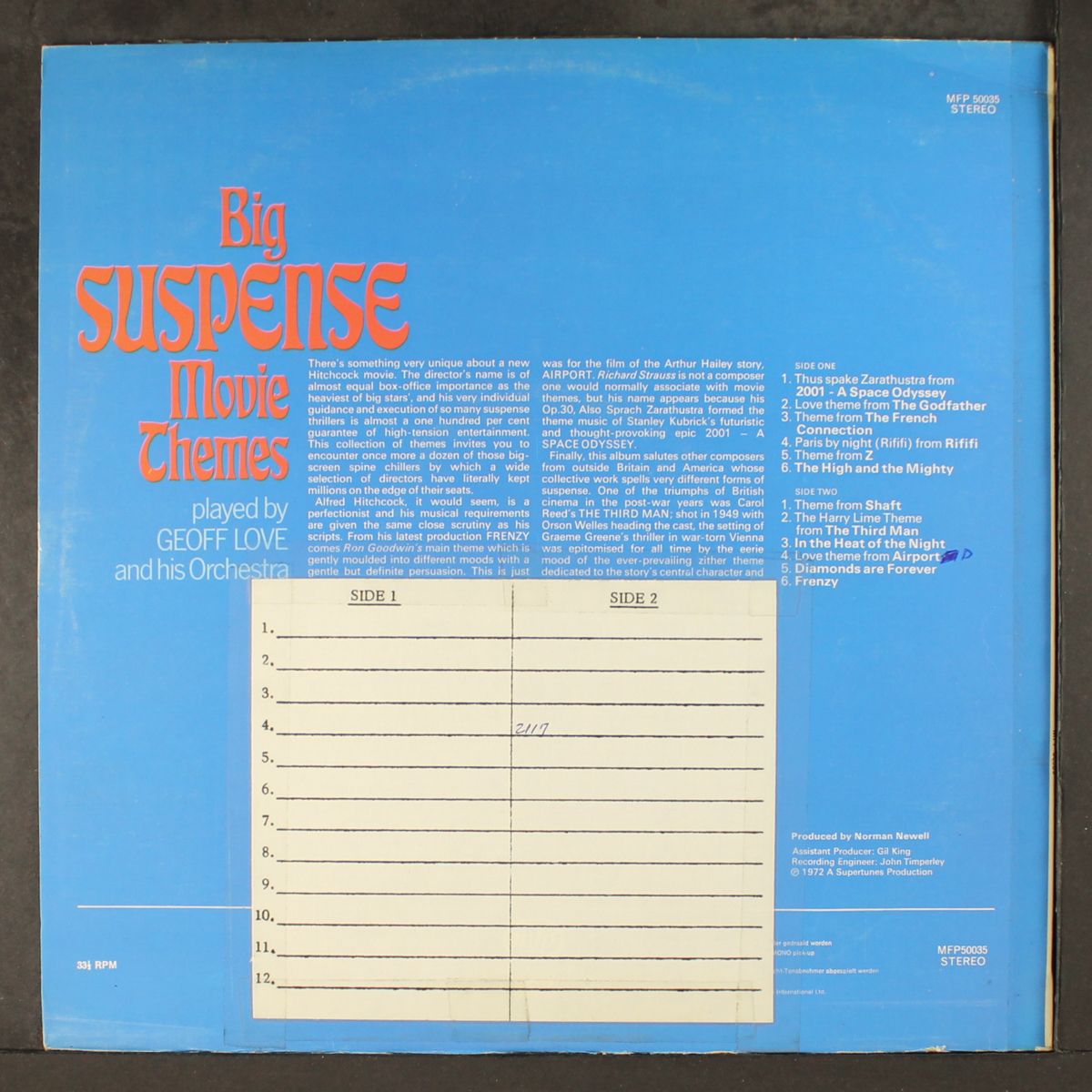 big suspense movie themes by GEOFF LOVE
