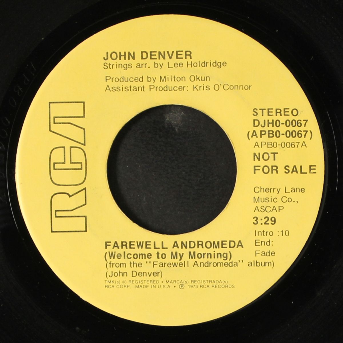 farewell andromeda / mono by JOHN DENVER
