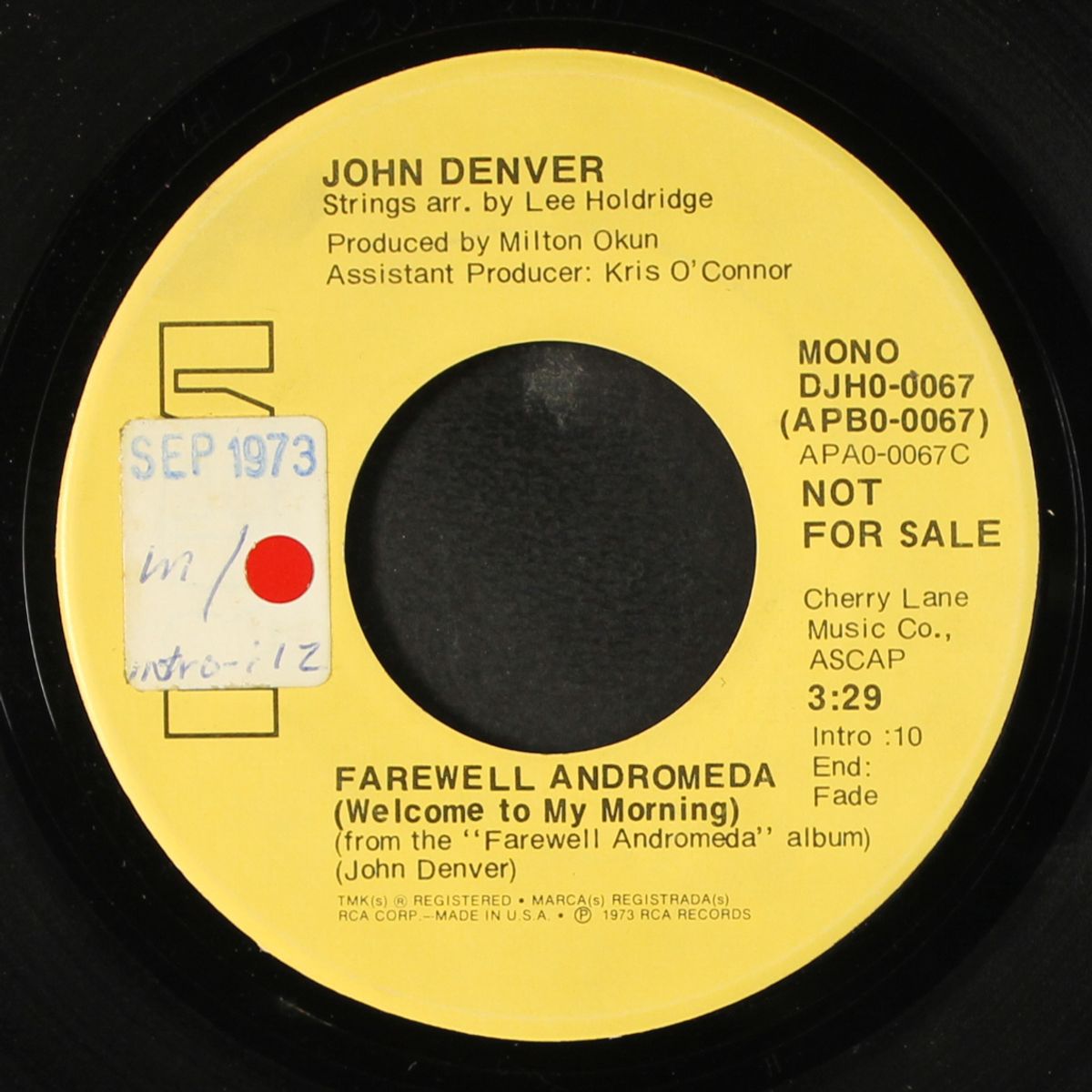 farewell andromeda / mono by JOHN DENVER