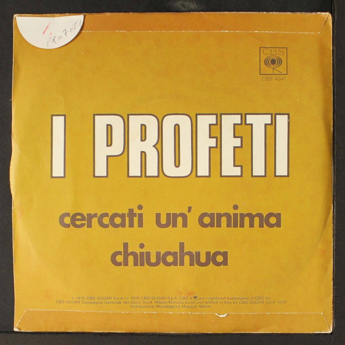 caercati un' anima by I PROFETI